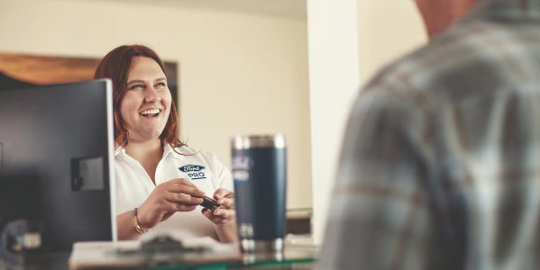 Customer ready to sell or trade-in their vehicle